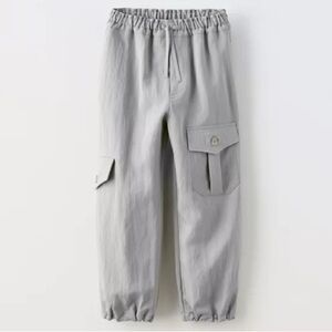 Zara linen cargo pants girls size 11/12
